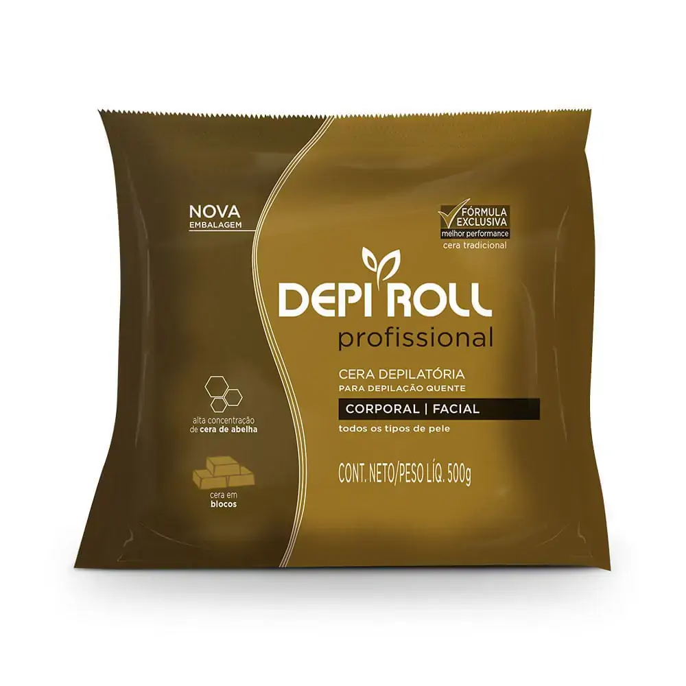 Cera Quente Em Blocos Tradicional Depi Roll 500g