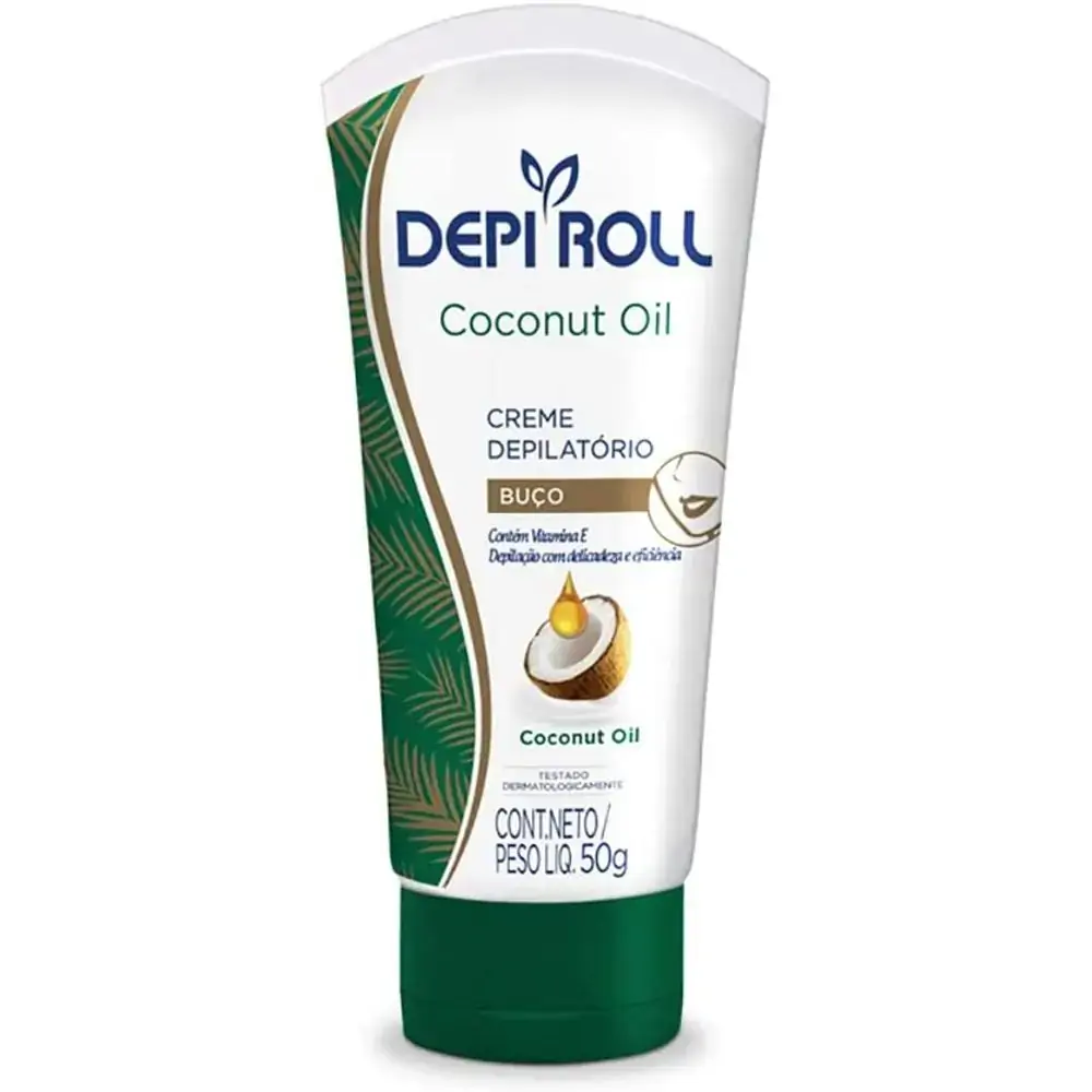 Creme Depilatório Para Buço Depi-Roll Óleo Coco 50g