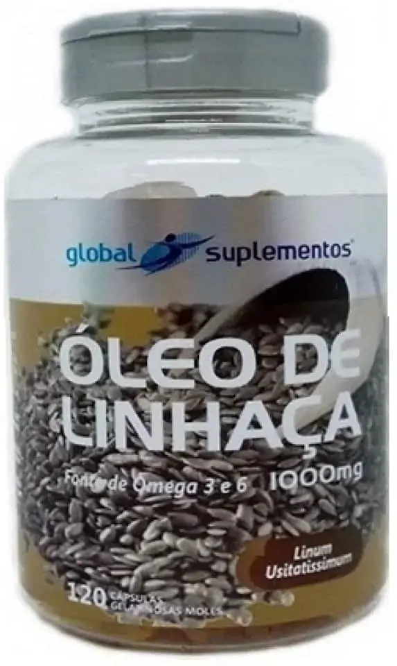 Oleo De Linhaça 1.000mg 120cas Global Global