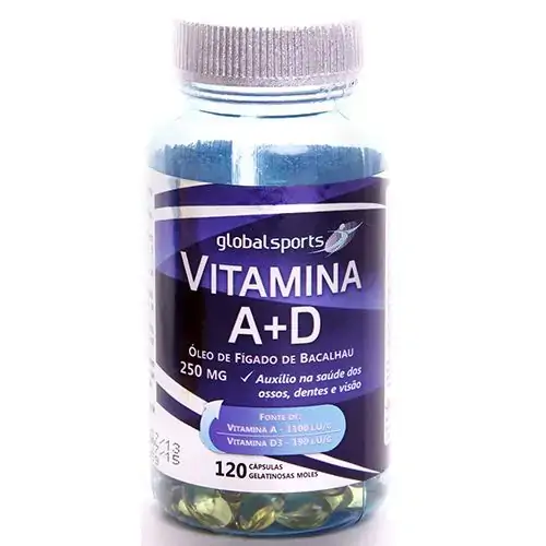 Vitamina A D 250mg 120caps Global Nutrition