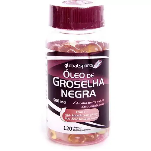óleo De Groselha Negra 500mg 120caps Global Nutrition
