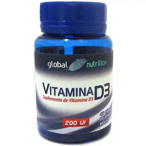 Vitamina D3 200ui 45 Cap Global Nutrition