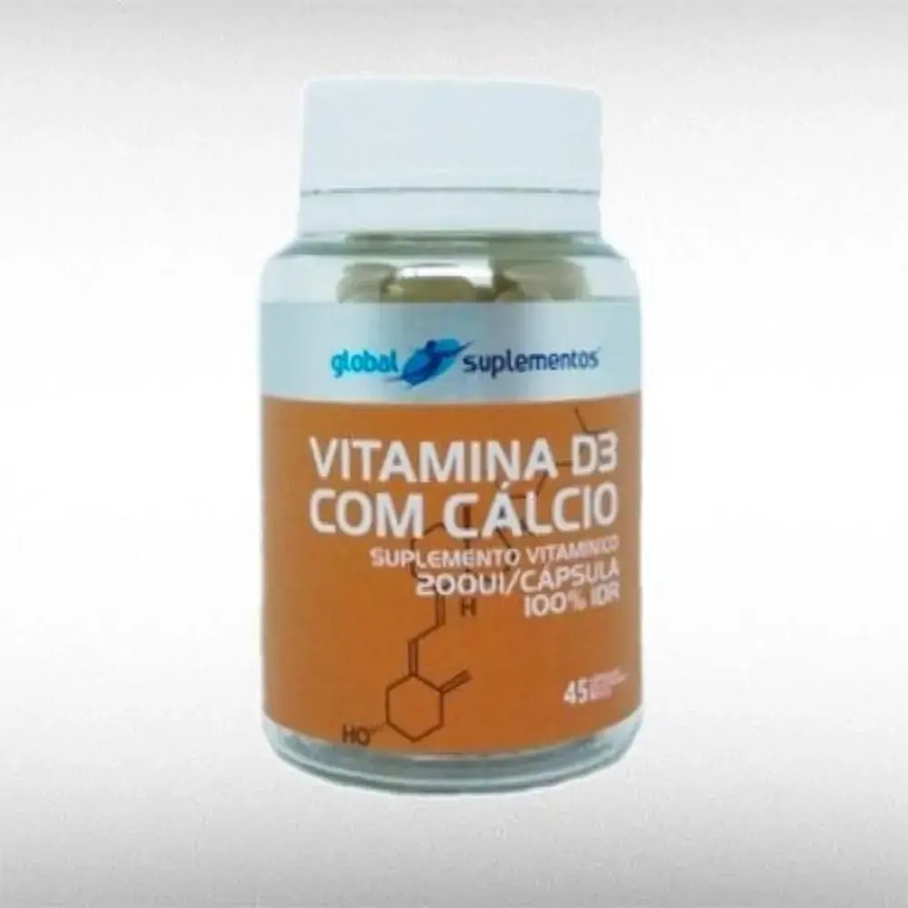 Suplemnto De Vitamina D3 Calcio 45 Caps. Global Nutrition