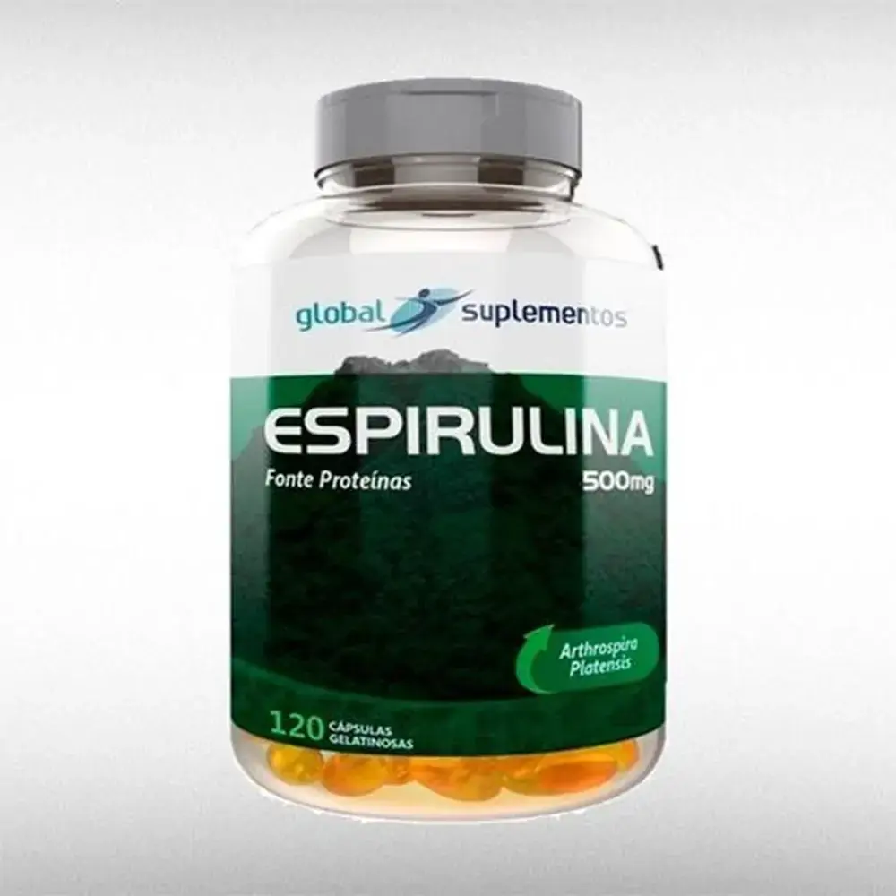 Espirulina 500mg 120 Caps Global Nutrition