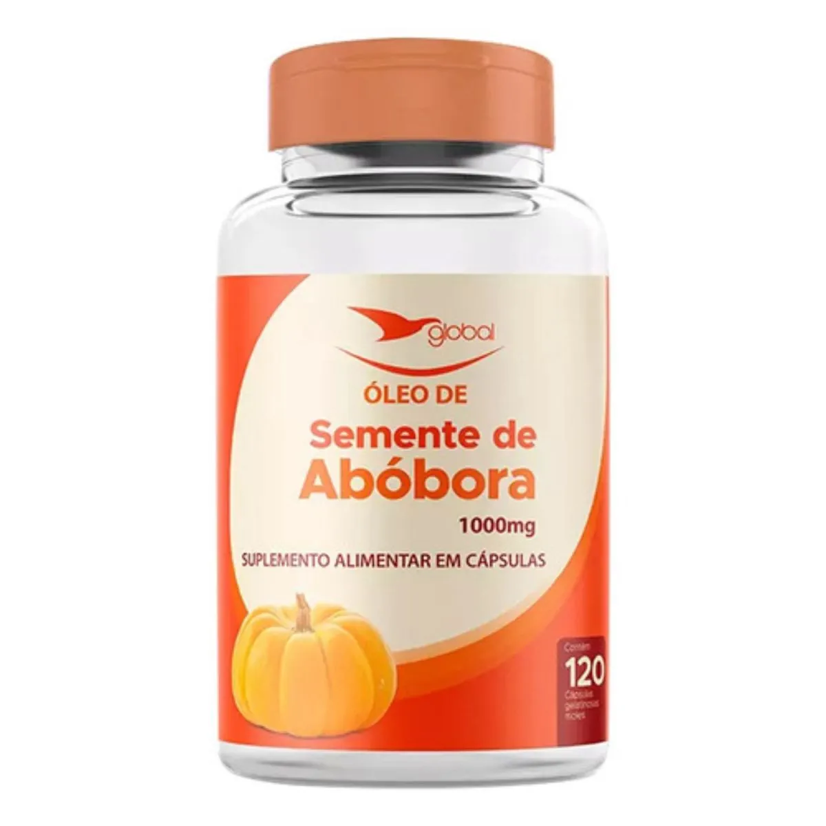 Óleo De Semente De Abóbora- 1000mg- 120 Softgels- Global
