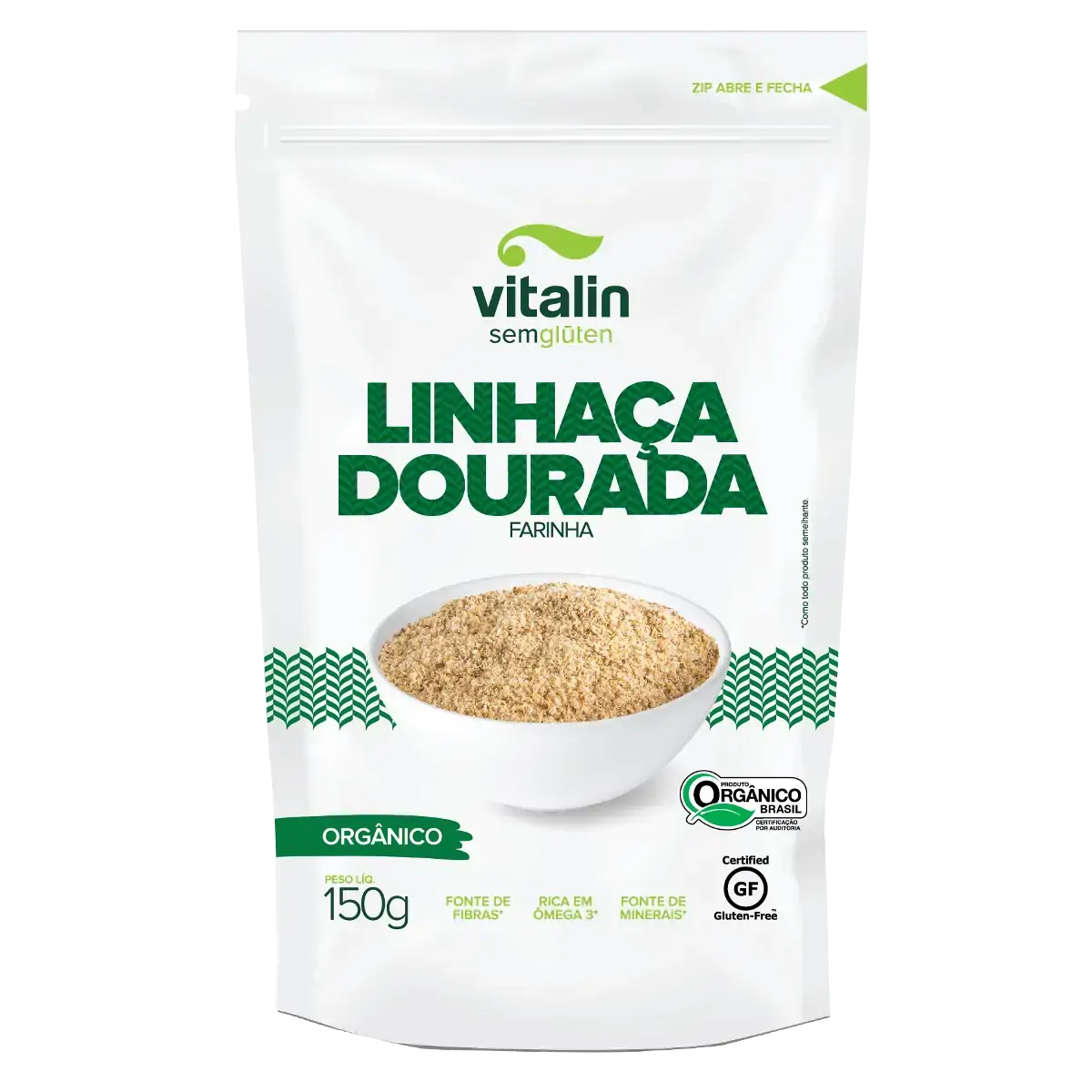 Farinha De Linhaça Dourada Orgânico