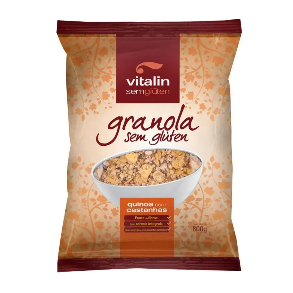Granola Quinoa Com Castanha Integral Vitalin 800g