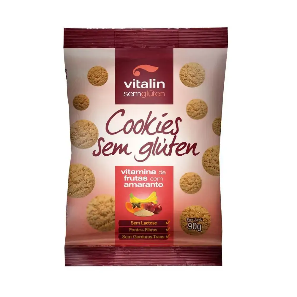 Cookies Vitamina De Frutas Com Amaranto Integral Vitalin 90g