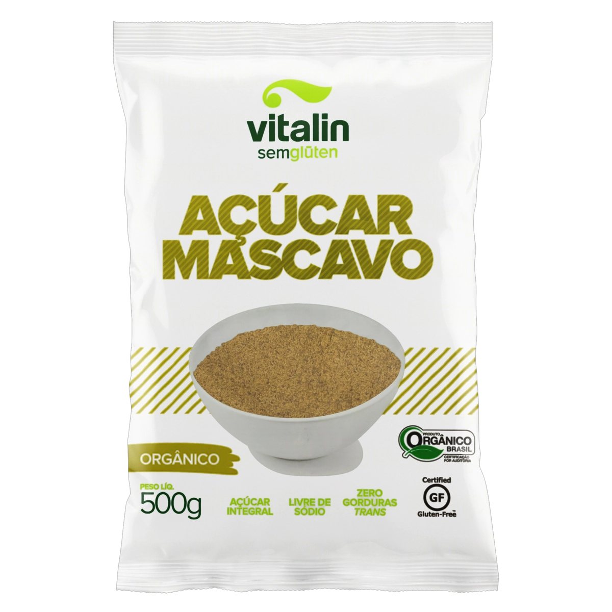 Açúcar Mascavo Orgânico Vitalin 500g