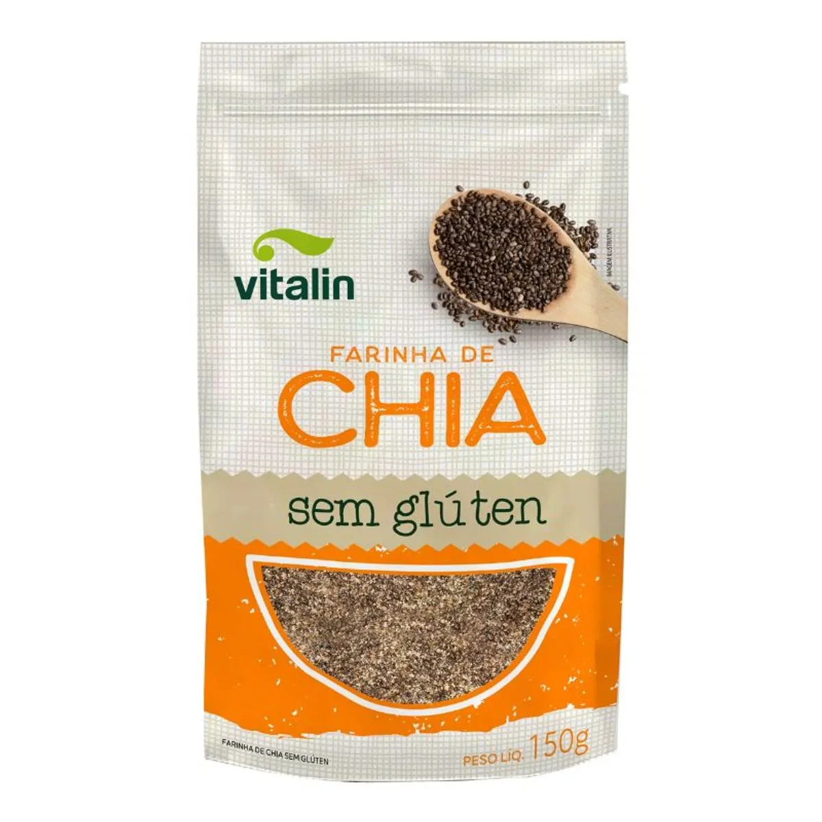Farinha de Chia Integral Vitalin Pacote 150g