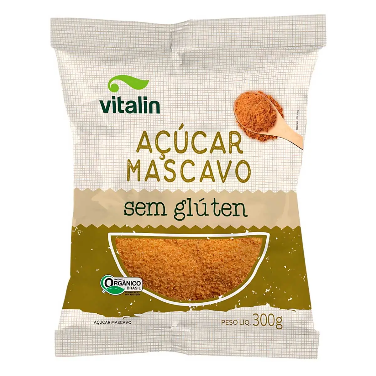 Açúcar Mascavo Orgânico Vitalin 300g