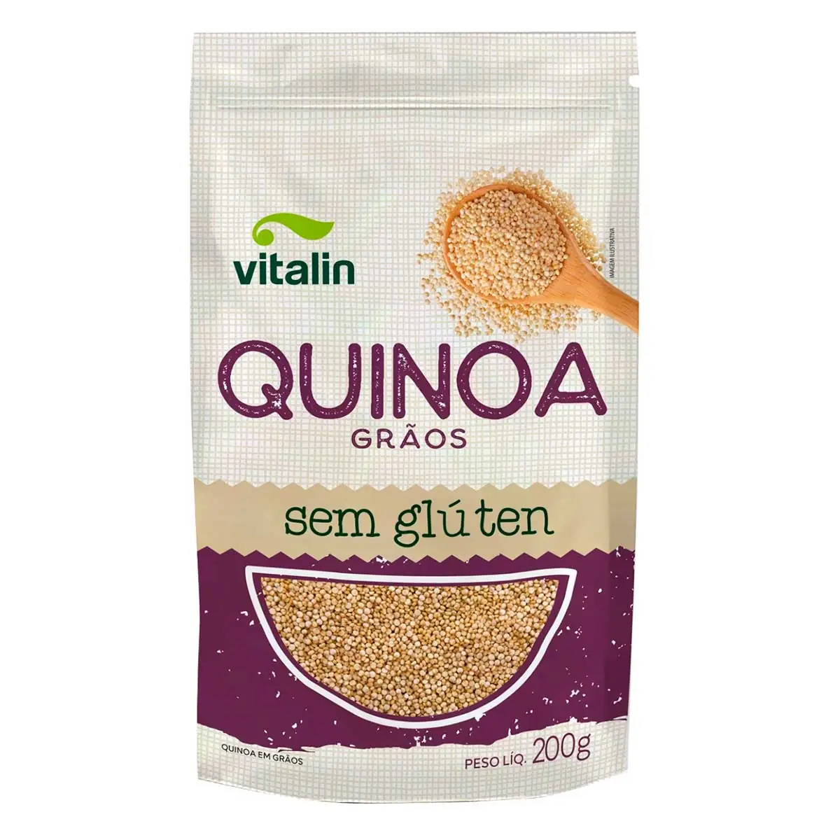 Quinoa em Grãos Integral Vitalin 200g