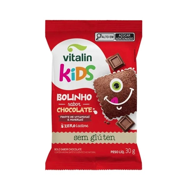 Bolinho Kids Chocolate Vitalin 30g