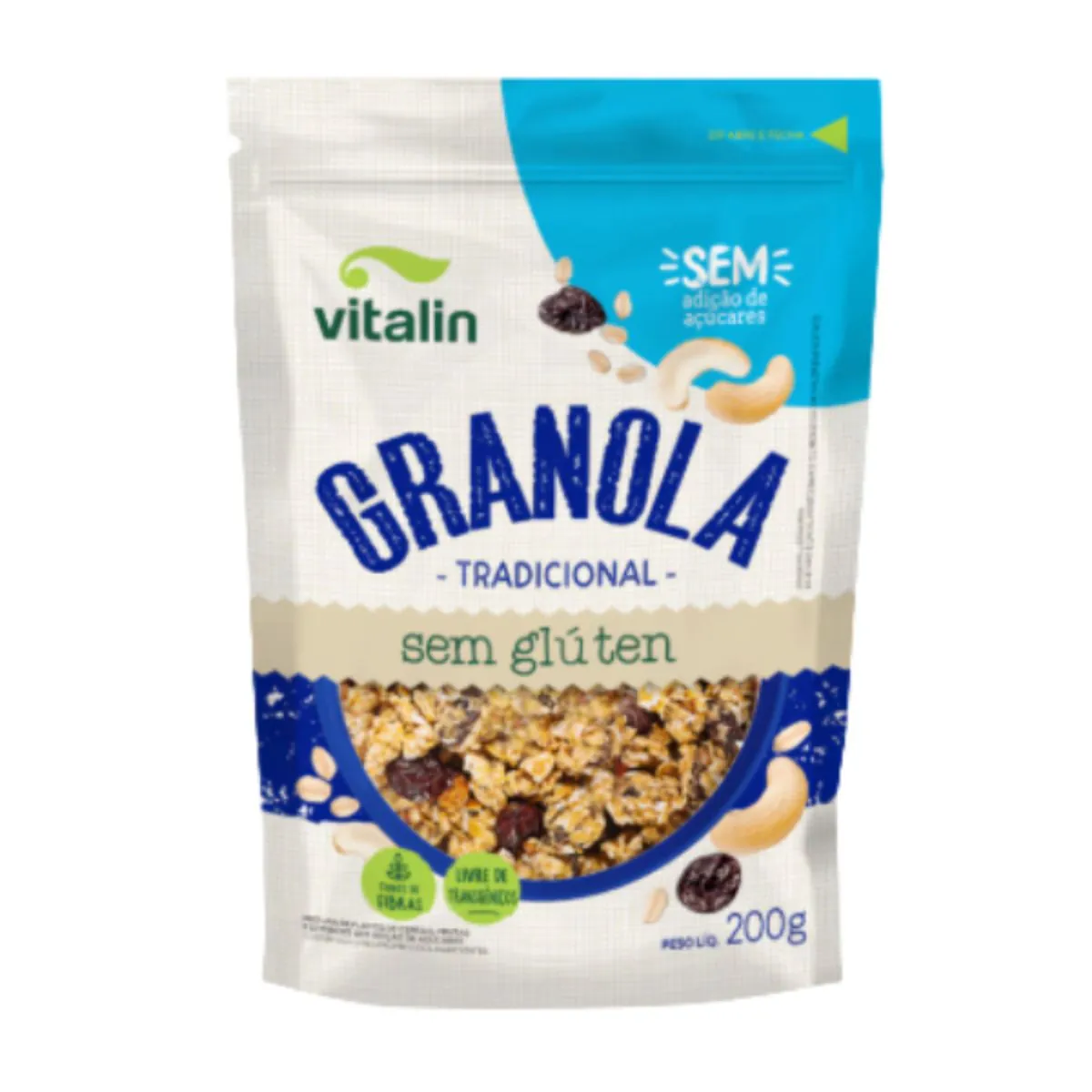 Vitalin Granola Tradicional Zero Acucar 200g