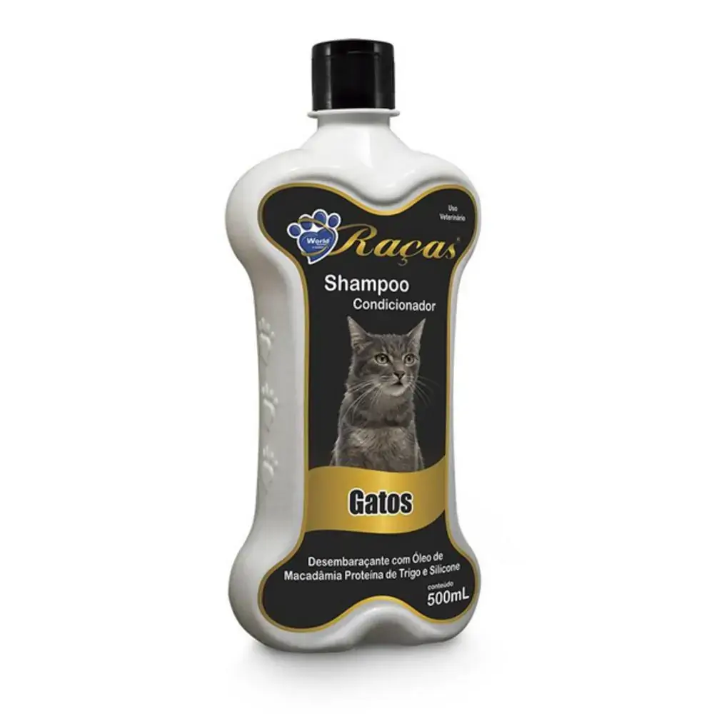 Shampoo P/gatos World Racas 500ml