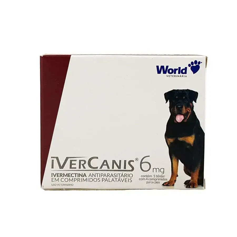 Ivercanis 6mg C/4 Comprimidos
