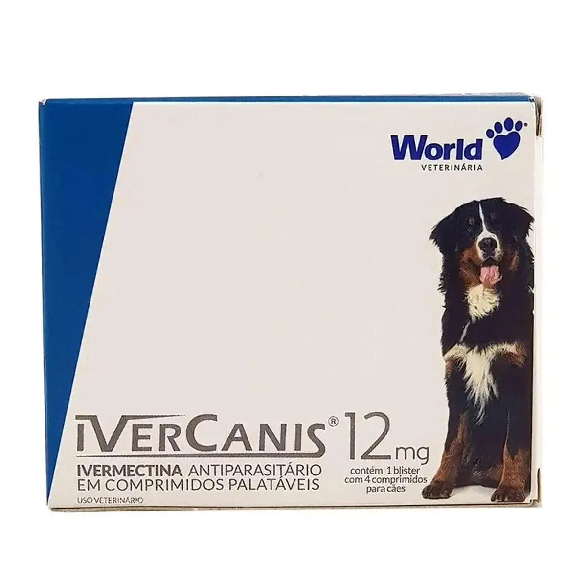 Ivercanis 12mg 4 comprimidos World Cães