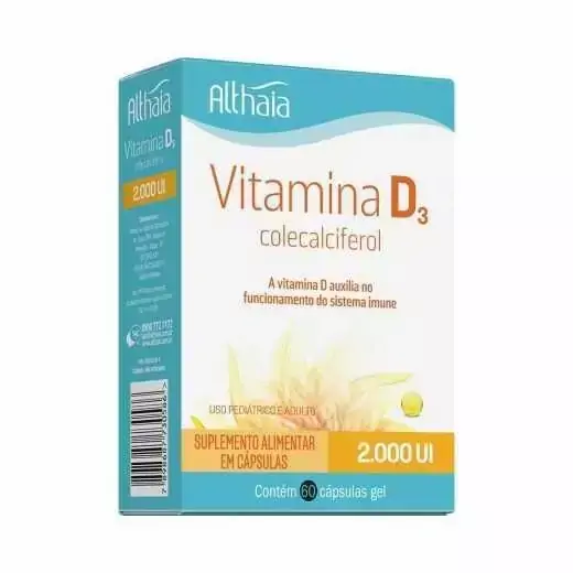 Vitamina D3 Althaia 2000UI 60 Cápsulas Moles
