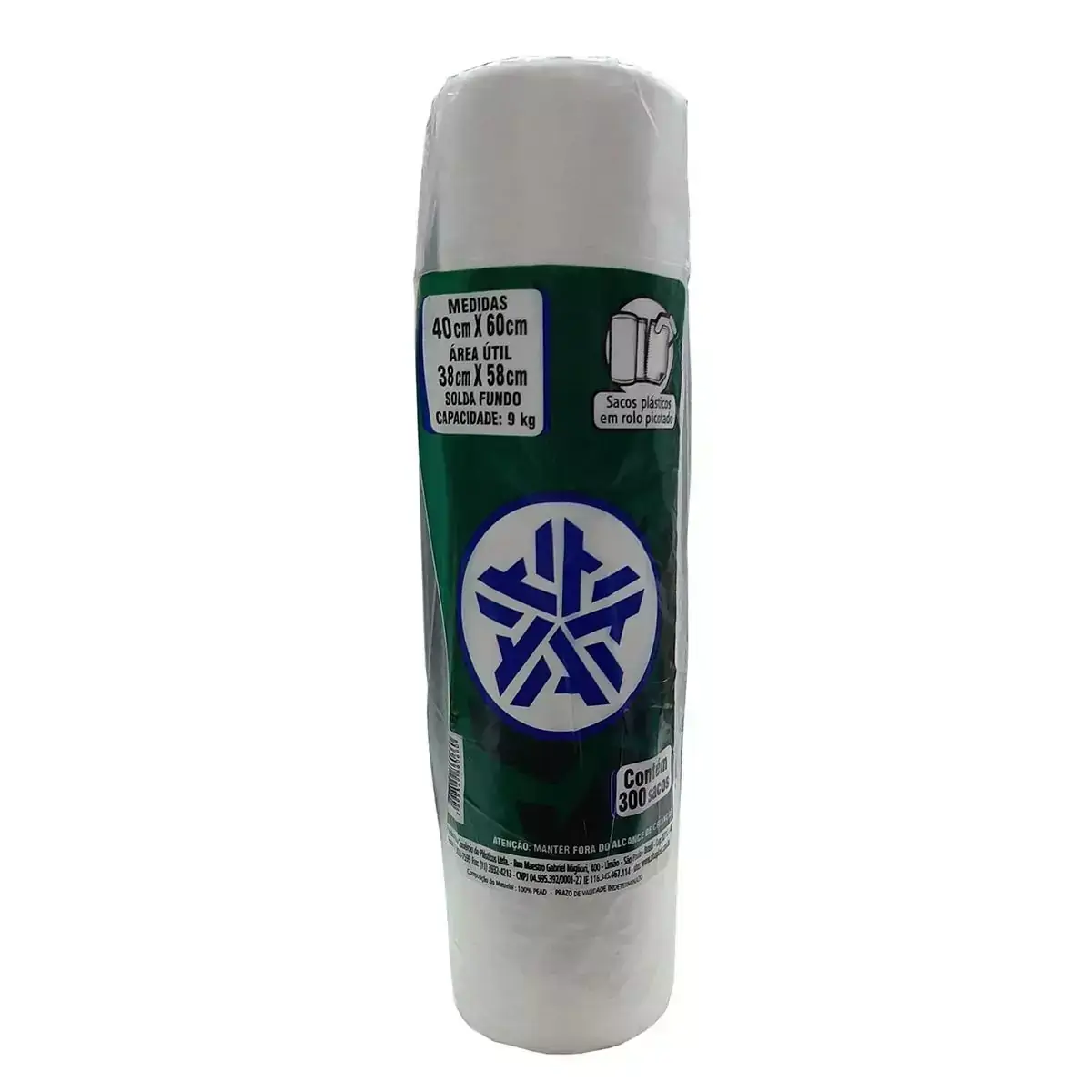 BOBINA SACO TRANSPARENTE PICOTADA 40X60 ALTAPLAST