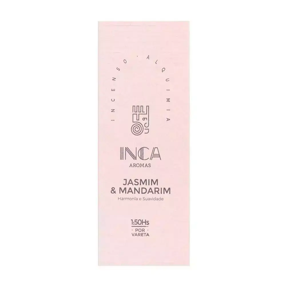 Incenso Terapêutico Jasmim e Mandarim Inca Aromas 60g