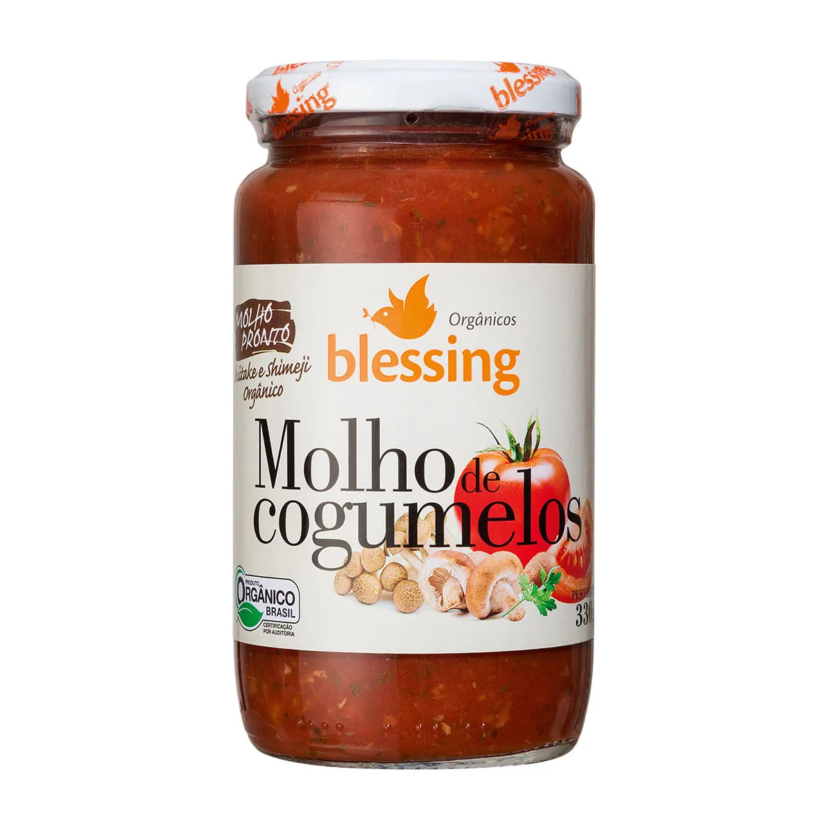 Molho De Cogumelos Organico 330g Organicos Blessing