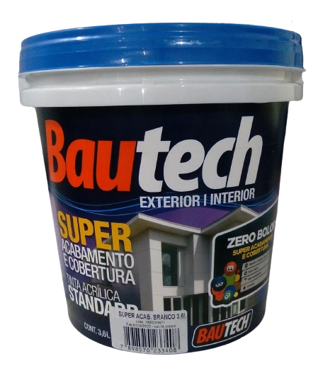 Tinta Acrílica Bautech Zero Bolor 3,6l Antimofo Bautech
