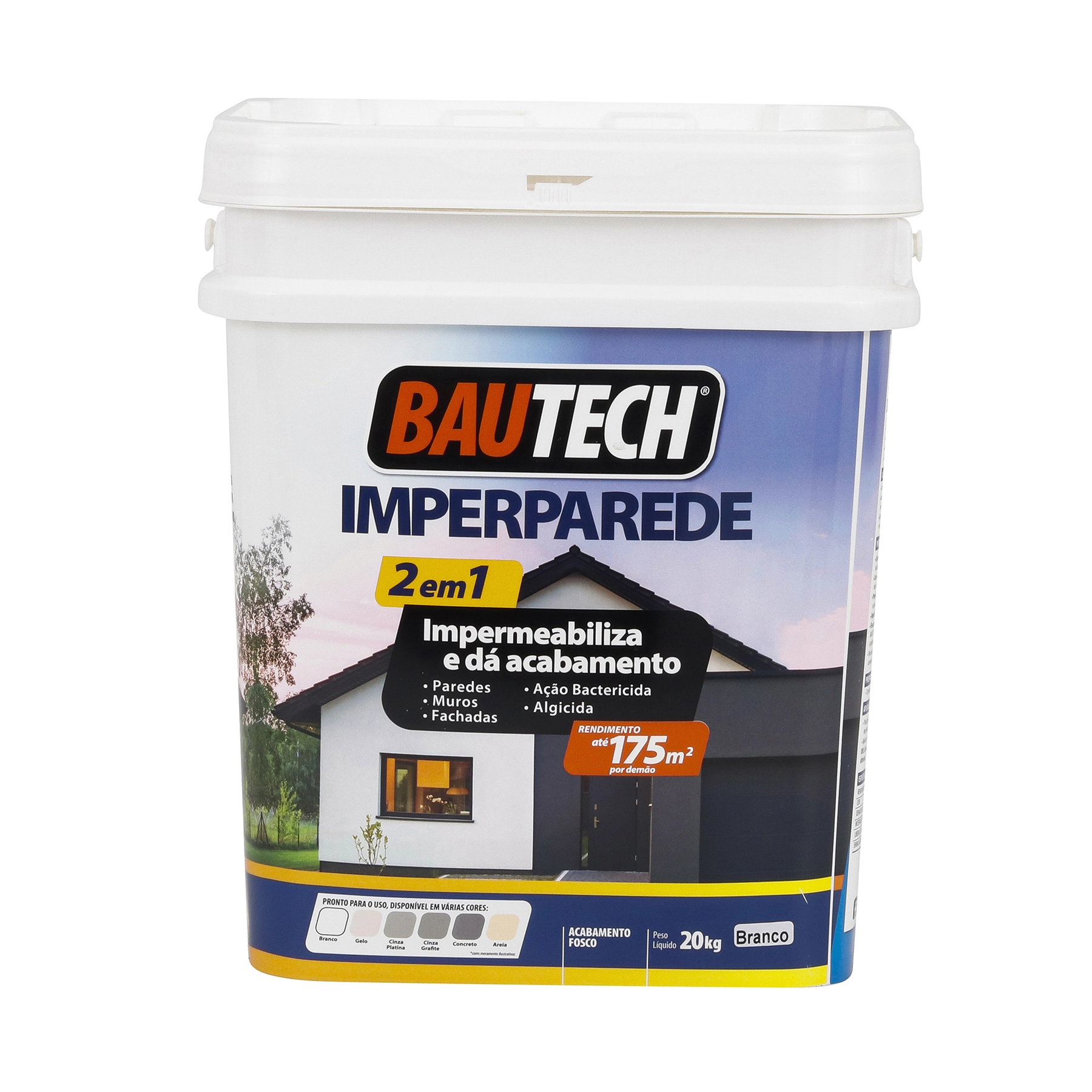 Tinta Impermeável Parede Pronta para Uso 20kg Branca
