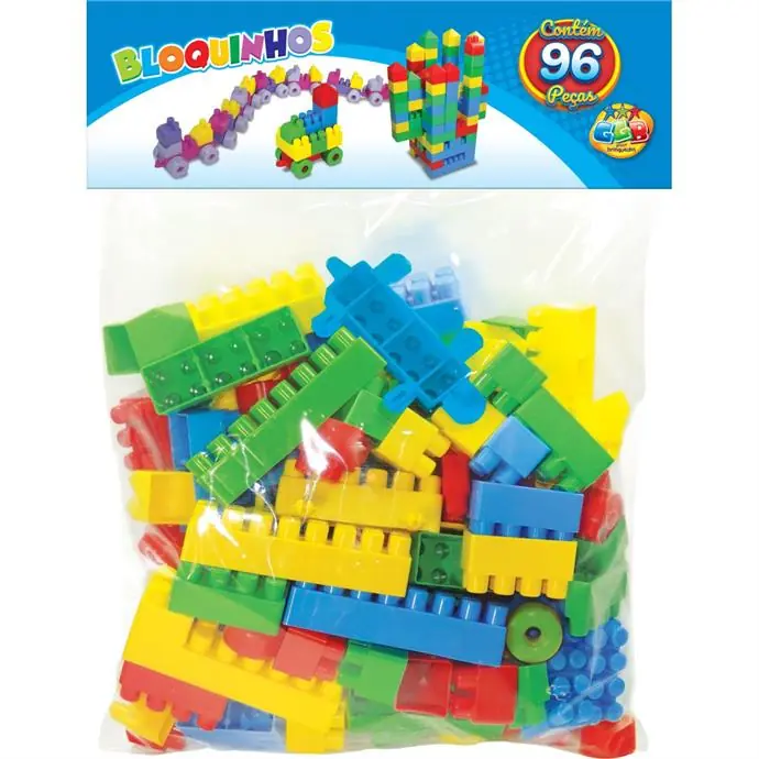 Bloquinhos Montar Pct 96pcs