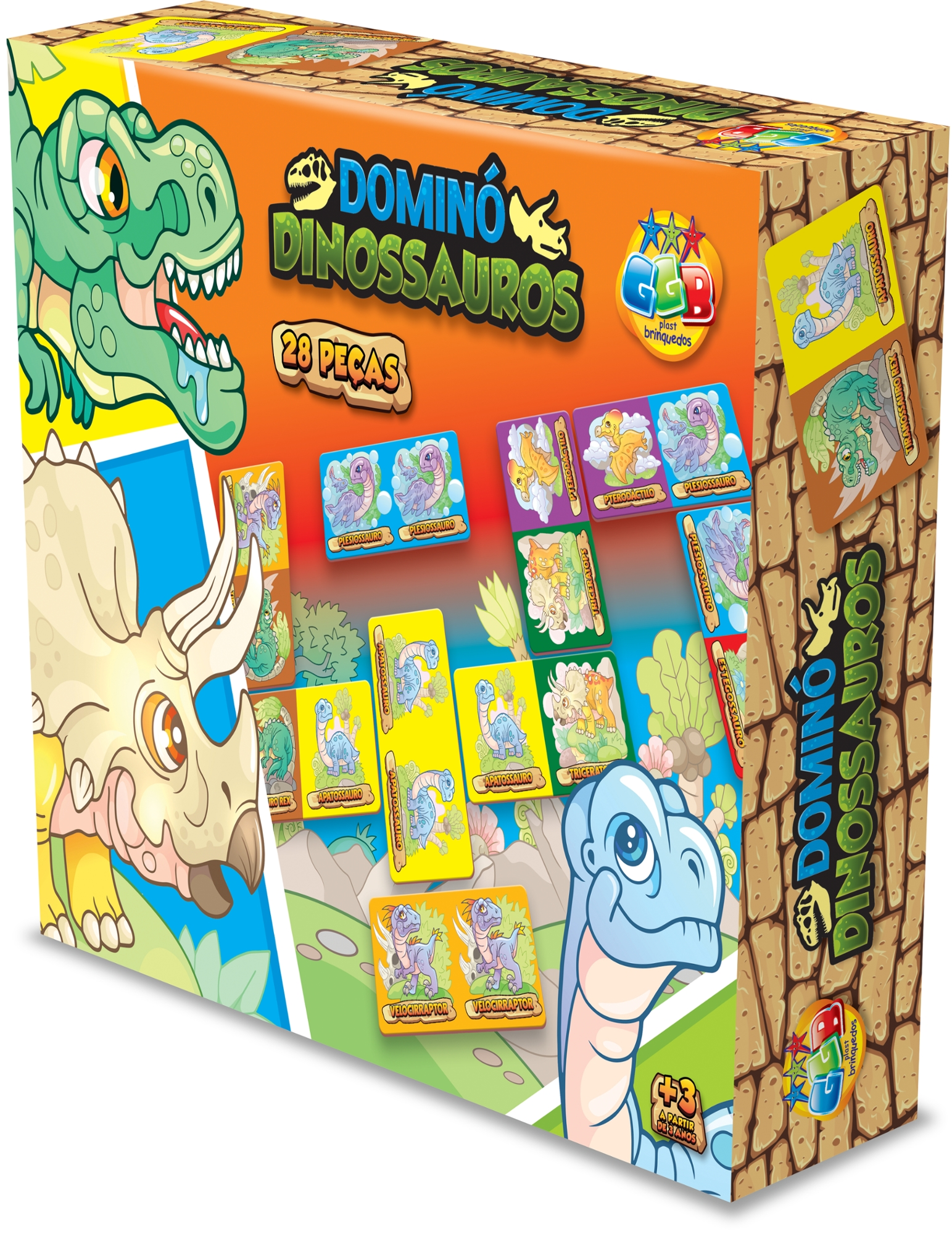 Domino Dinossauros Ggb Plast