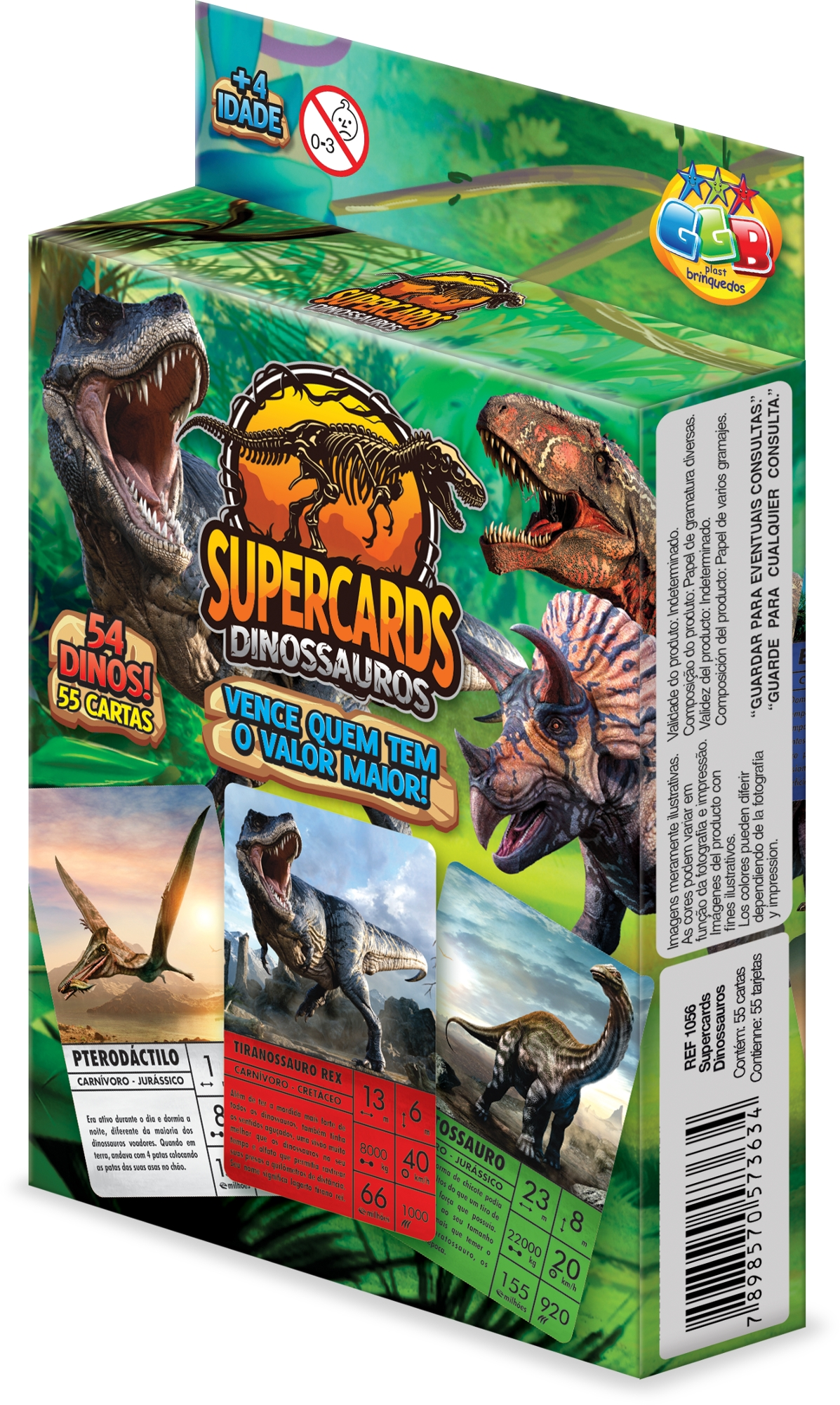 Supercards Dinossauros 55cartas