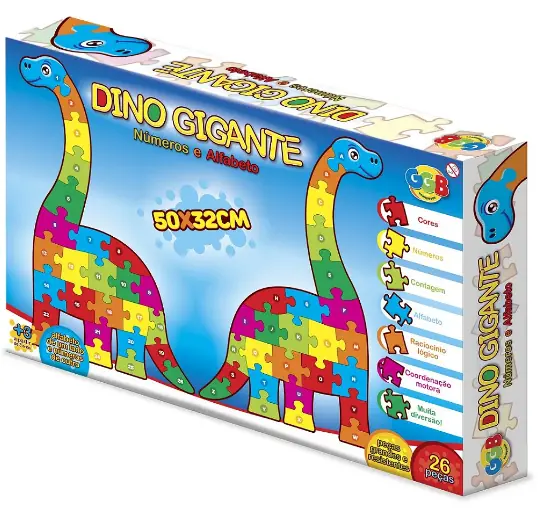 Jogo Dinossauro Gigante Alfabeto Numeros 1078 Ggb