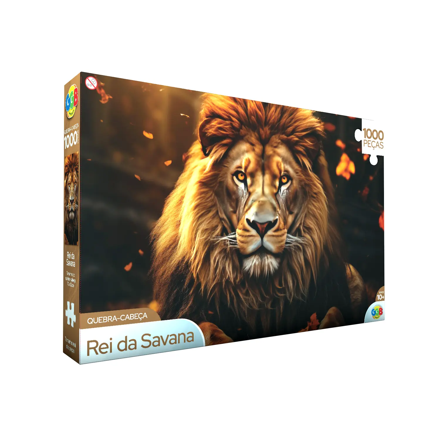 Quebra Cabeca 1000 Pcs Rei Da Savana