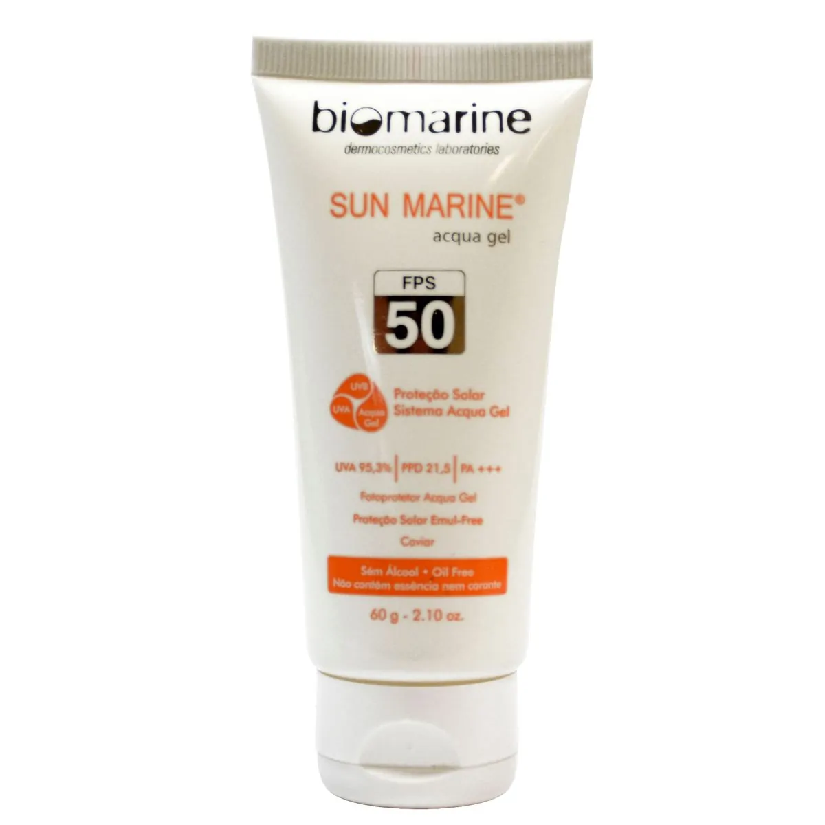 Biomarine Protetor Solar Sun Marine FPS 50 Acqua Gel 60g
