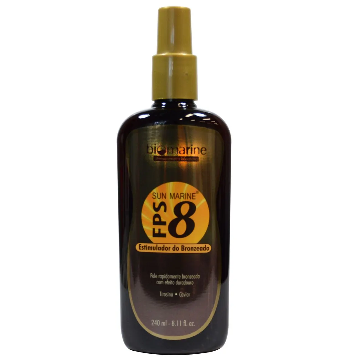 Biomarine Protetor Solar e Estimulador de Bronzeado Sun Marine FPS 8 240ml - Biomarine Protetor Sola