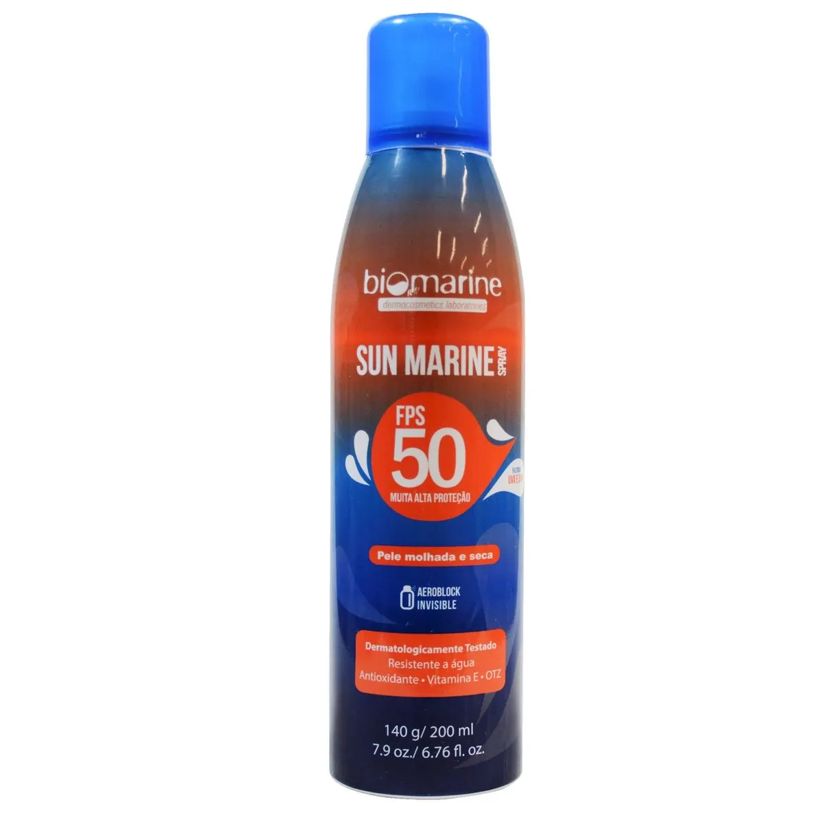 Biomarine Protetor Solar Sun Marine FPS 50 Aerosol 140ml
