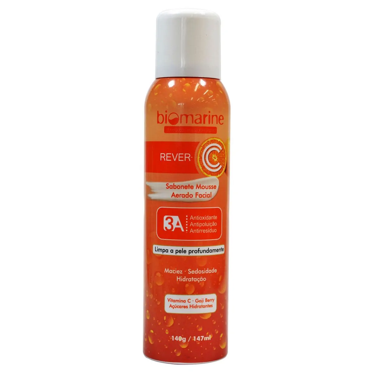 Biomarine Sabonete Mousse Rever C Antioxidante e Antipoluição 147ml