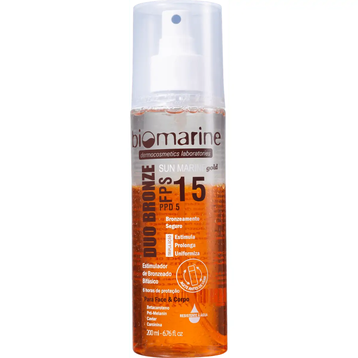 Biomarine Bronzeador Bifasico Sun Marine Duo Bronze FPS 15