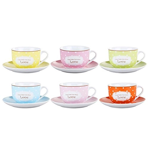 Jg.xicara Cha Casa Ambiente C/6 Pcs Love
