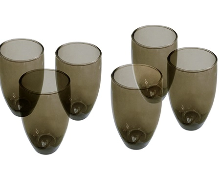 Jg.c/6 Copos Casa Ambiente 550ml Bahamas Fume