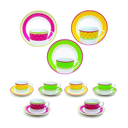 Jg.xicara Cha Casa Ambiente C/6 Pcs Mod.013