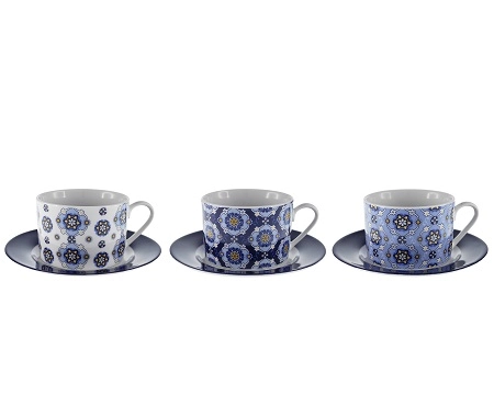 Jg.xicara Cha Casa Ambiente C/6 Pcs Mod.001