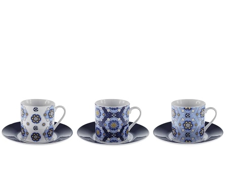 Jg.xicara Cafe Casa Ambiente C/6 Pcs Mod.002
