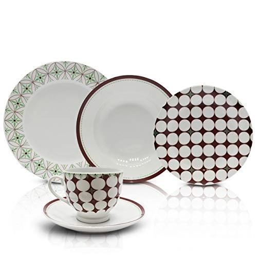 Ap.jantar Casa Ambiente C/20 Pcs Jade
