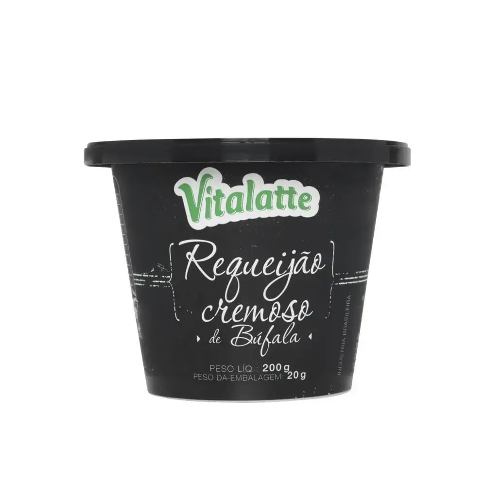 Requeijão Cremoso De Búfala Vitalatte Pote 200g