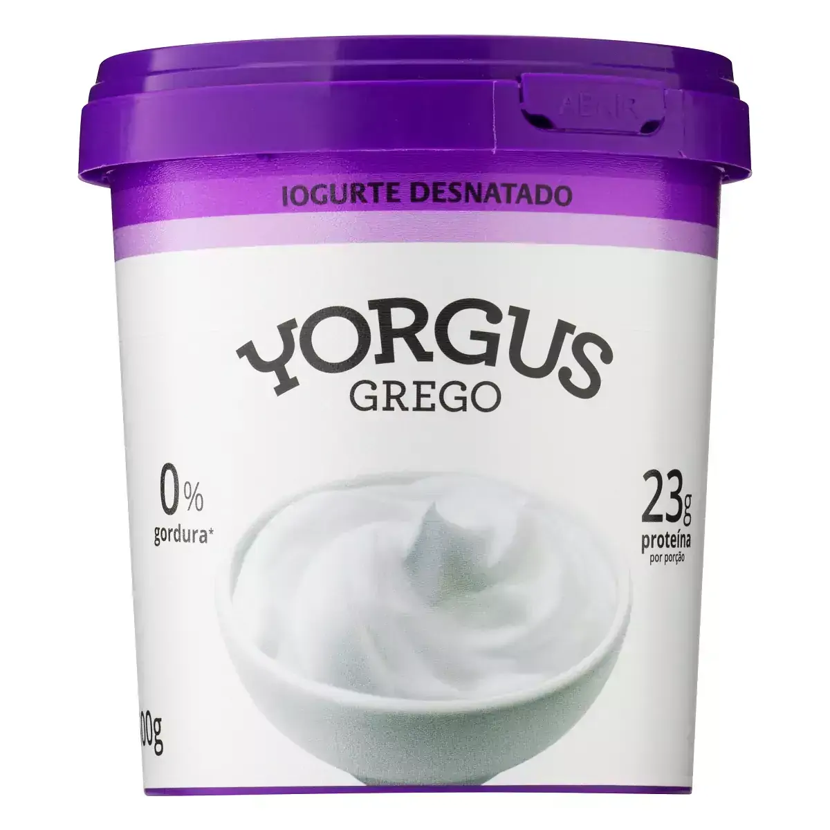 Iogurte Grego Desnatado Zero Natural YORGUS 500g