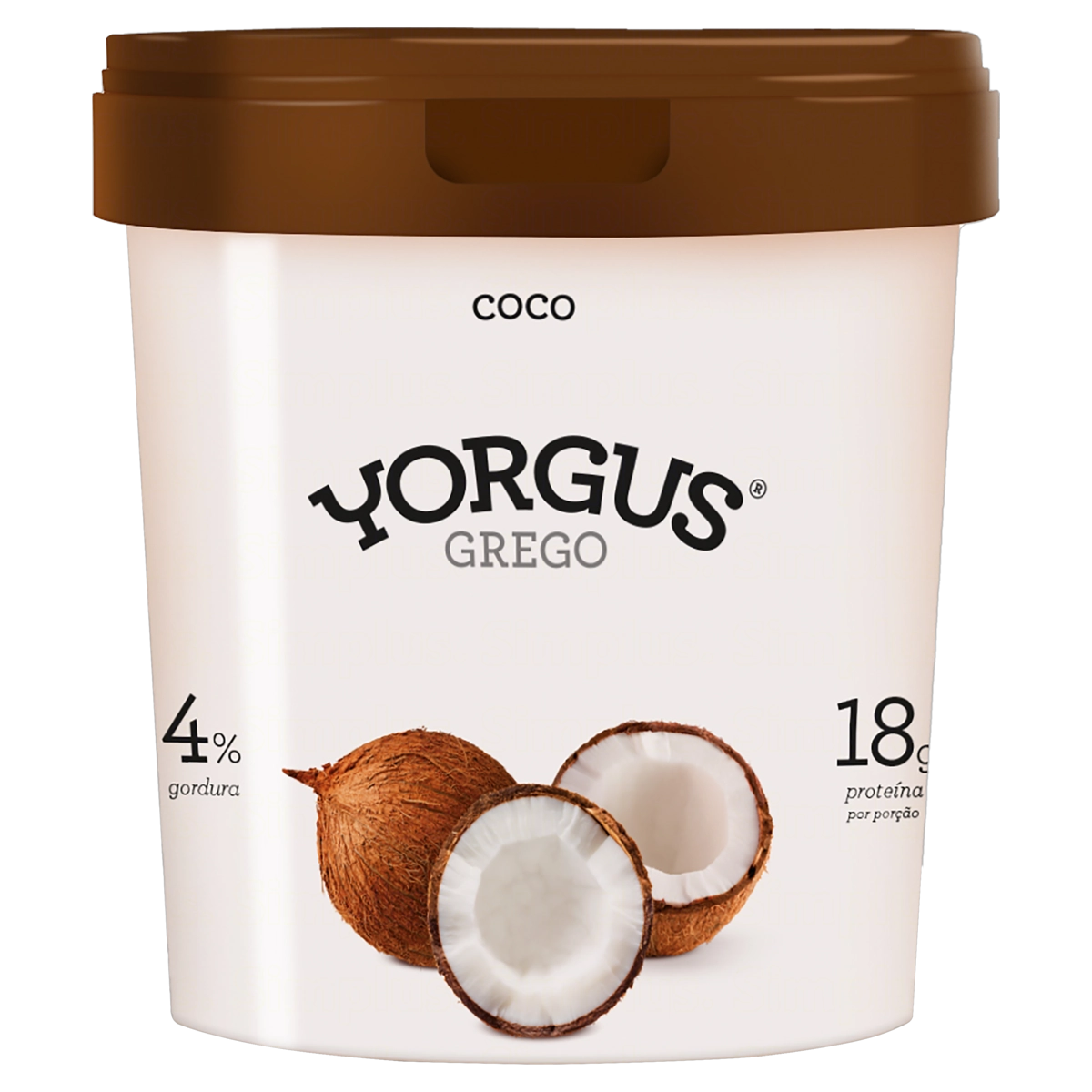 Iogurte Integral Grego Coco Yorgus Pote 500g