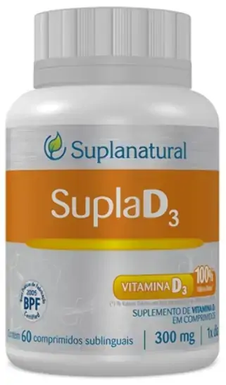 Vitamina D3 300mg 60comp Suplanatura