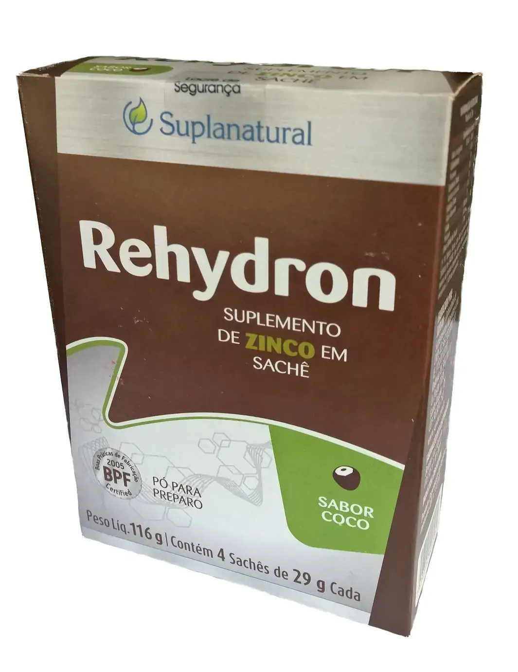 Rehydrion Zinco Sabor Coco C/4