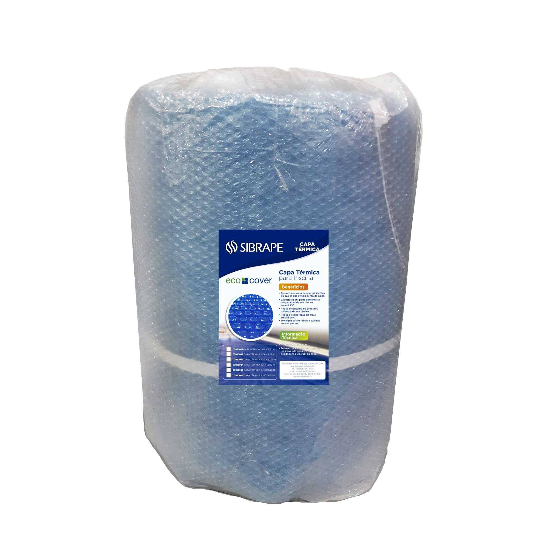 Coletor Solar para Piscina Retangular 65cmx4m Polietileno 300 Micras Aquex