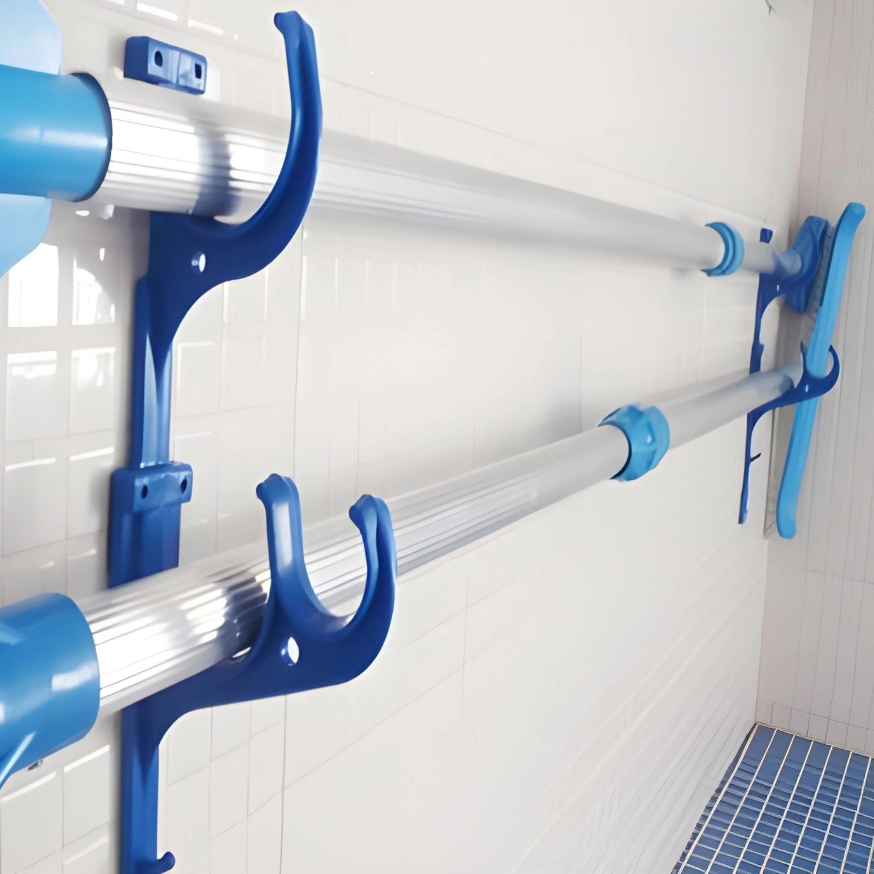 Suporte de Parede para Cabo Telescópico de Piscina Sibrape